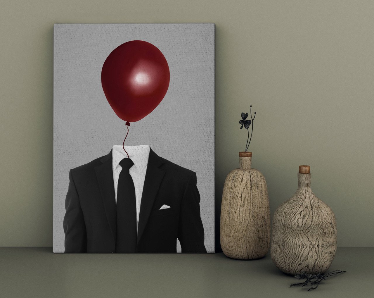 BK Home Balloon Man Tasarımlı Kanvas Tablo 30x50cm-1