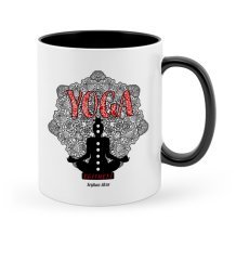 Kişiye Özel Yoga Eğitmeni Siyah Kupa Bardak - 2