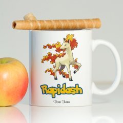Kişiye Özel Pokemon Rapidash Beyaz Kupa Bardak