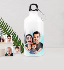 Kişiye Özel Aile Karikatürlü Metal Suluk (500 ml.) 4