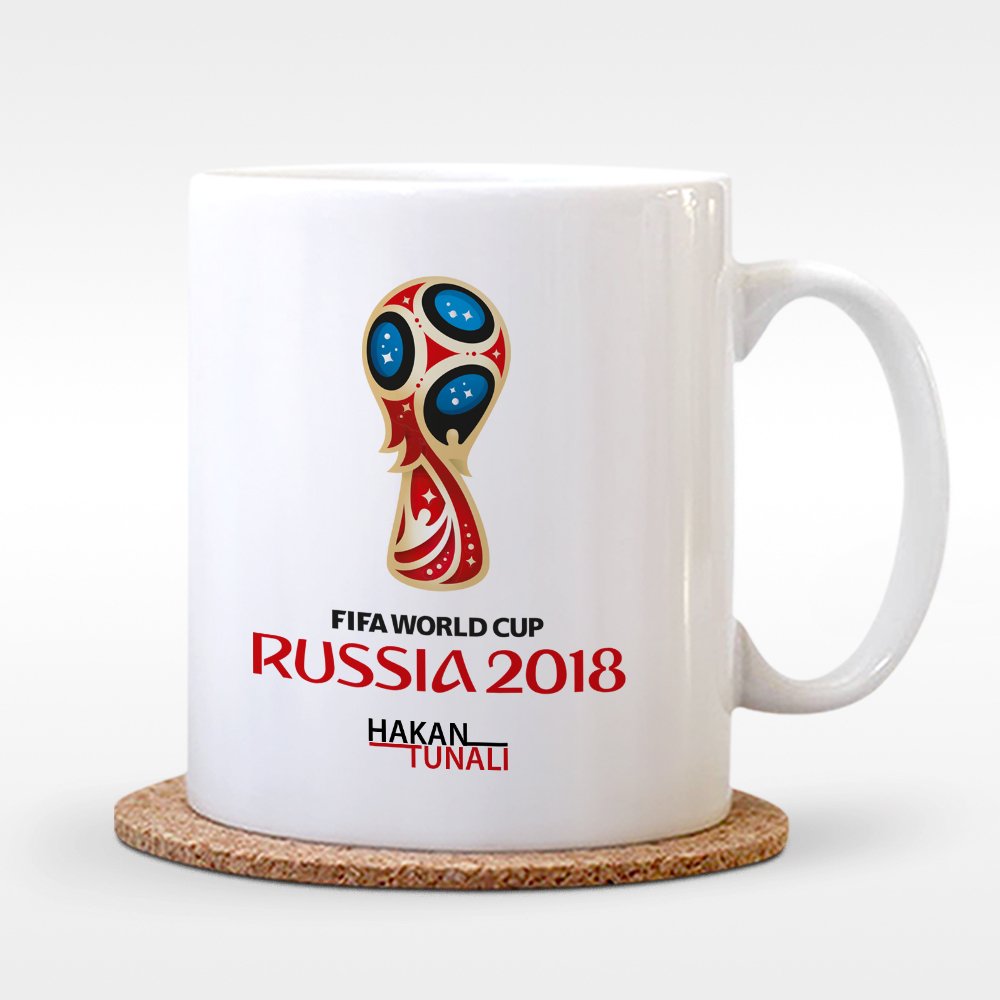 Kişiye Özel Dünya Kupası 2018 Tasarımlı Beyaz Kupa Bardak - 4