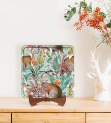 BK Gift Kanguru Tasarımlı Ahşap Standlı Puzzle Çerçeve-1