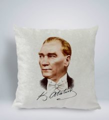 BK Gift Atatürk Temalı Kare Araç Koltuk Yastığı-15