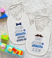 BK Kids Sünnet Tasarımlı 2’li Beyaz Mama Önlüğü-3