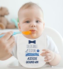 BK Kids Sünnet Tasarımlı 2’li Beyaz Mama Önlüğü-3