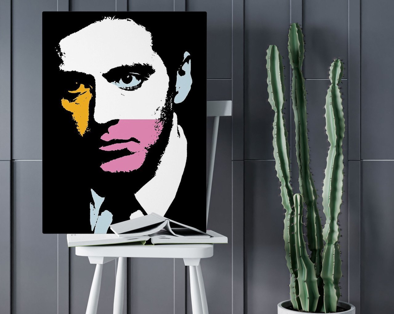 BK Home Al Pacino Pop Art Tasarımlı Kanvas Tablo 50x70cm-1