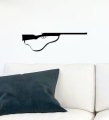 BK Gift Silah Tasarımlı Ahşap Duvar Süsü-19