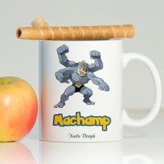 Kişiye Özel Pokemon Machamp Beyaz Kupa Bardak