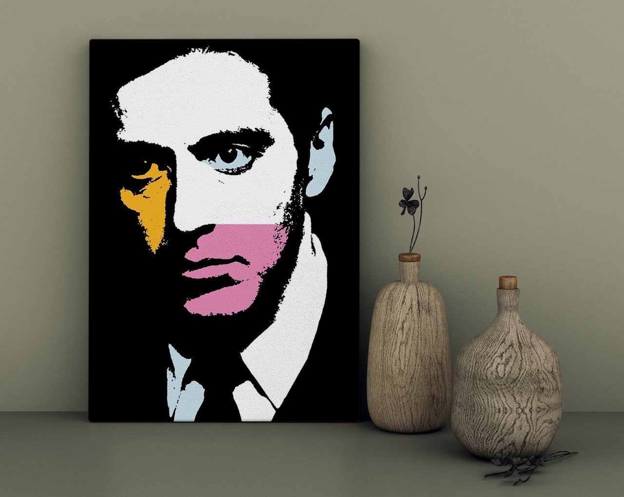 BK Home Al Pacino Pop Art Tasarımlı Kanvas Tablo 30x50cm-1