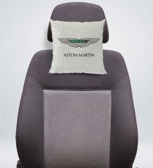 BK Gift Aston Martin Tasarımlı Kare Araç Koltuk Yastığı-1