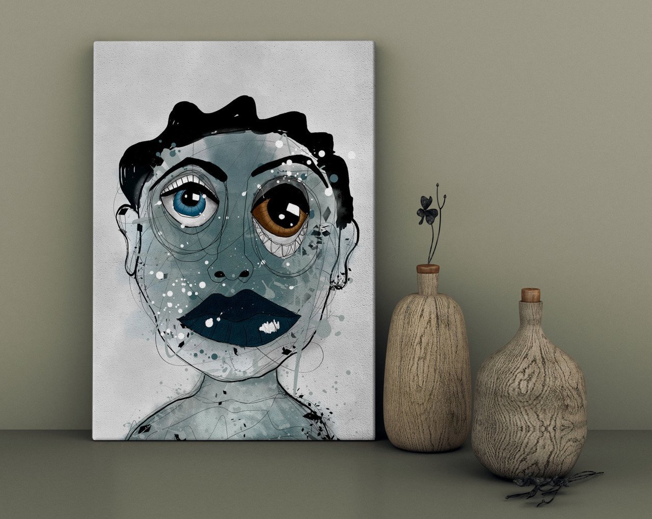 BK Home Adahm Tasarımlı Kanvas Tablo 30x50cm-1