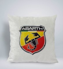 BK Gift Abarth Tasarımlı Kare Araç Koltuk Yastığı-1