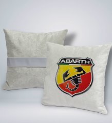 BK Gift Abarth Tasarımlı Kare Araç Koltuk Yastığı-1