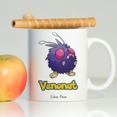 Kişiye Özel Pokemon Venonat Beyaz Kupa Bardak