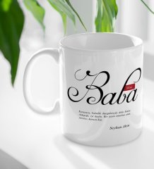 Kişiye Özel Mânâ Baba Beyaz Kupa Bardak