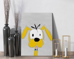 BK Home A Dog In Color Tasarımlı Kanvas Tablo 50x70cm-1