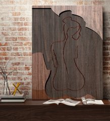 BK Home Woman Line Tasarımlı Kanvas Tablo 70x100cm-8