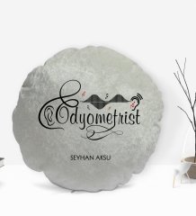 Kişiye Özel İsimli Odyometrist Tasarımlı Dekoratif Kırlent Yastık-1