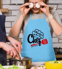 Kişiye Özel Master Chef Mavi Mutfak Önlüğü - 1