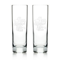 Kişiye Özel İkili Lazer Kesim Nazdarovya Vodka Bardağı - 5