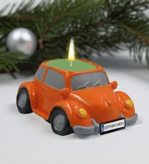 Yılbaşı Hediyesi BK Gift Kişiye Özel Yeni Yıl Tasarımlı Beyaz Kupa Bardak ve Plakalı Nostaljik Vosvos Mum Hediye Seti-7, Sevgiliye, Arkadaşa Hediye