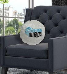 Kişiye Özel İsimli Network Mühendisi Tasarımlı Dekoratif Kırlent Yastık-1