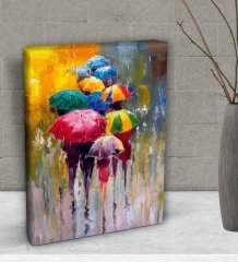 BK Gift İnsanlar Tasarımlı Dekoratif Mini Kanvas Tablo 15x20cm-1