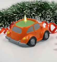 Yılbaşı Hediyesi BK Gift Kişiye Özel Yeni Yıl Tasarımlı Beyaz Kupa Bardak ve Plakalı Nostaljik Vosvos Mum Hediye Seti-6, Sevgiliye, Arkadaşa Hediye