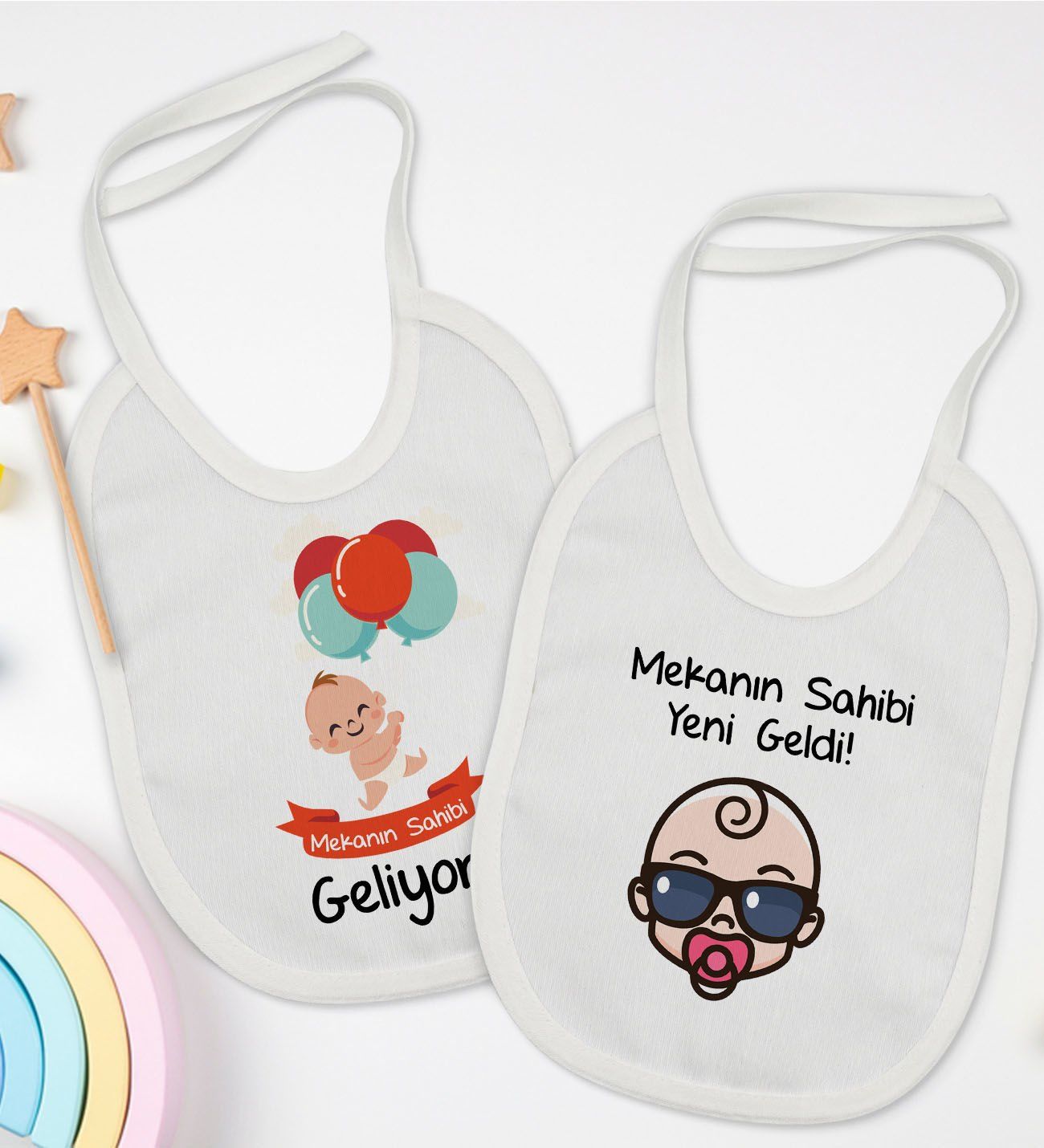 BK Kids Mekanın Sahibi Tasarımlı 2’li Beyaz Mama Önlüğü-1