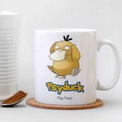 Kişiye Özel Pokemon Psyduck Beyaz Kupa Bardak