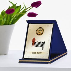 Kişiye Özel Yılın En İyi Müdürü Lacivert Plaket Ödülü