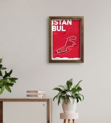 BK Gift İstanbul Park Tasarımlı Doğal Masif Ahşap Çerçeveli Tablo 45x65cm-1