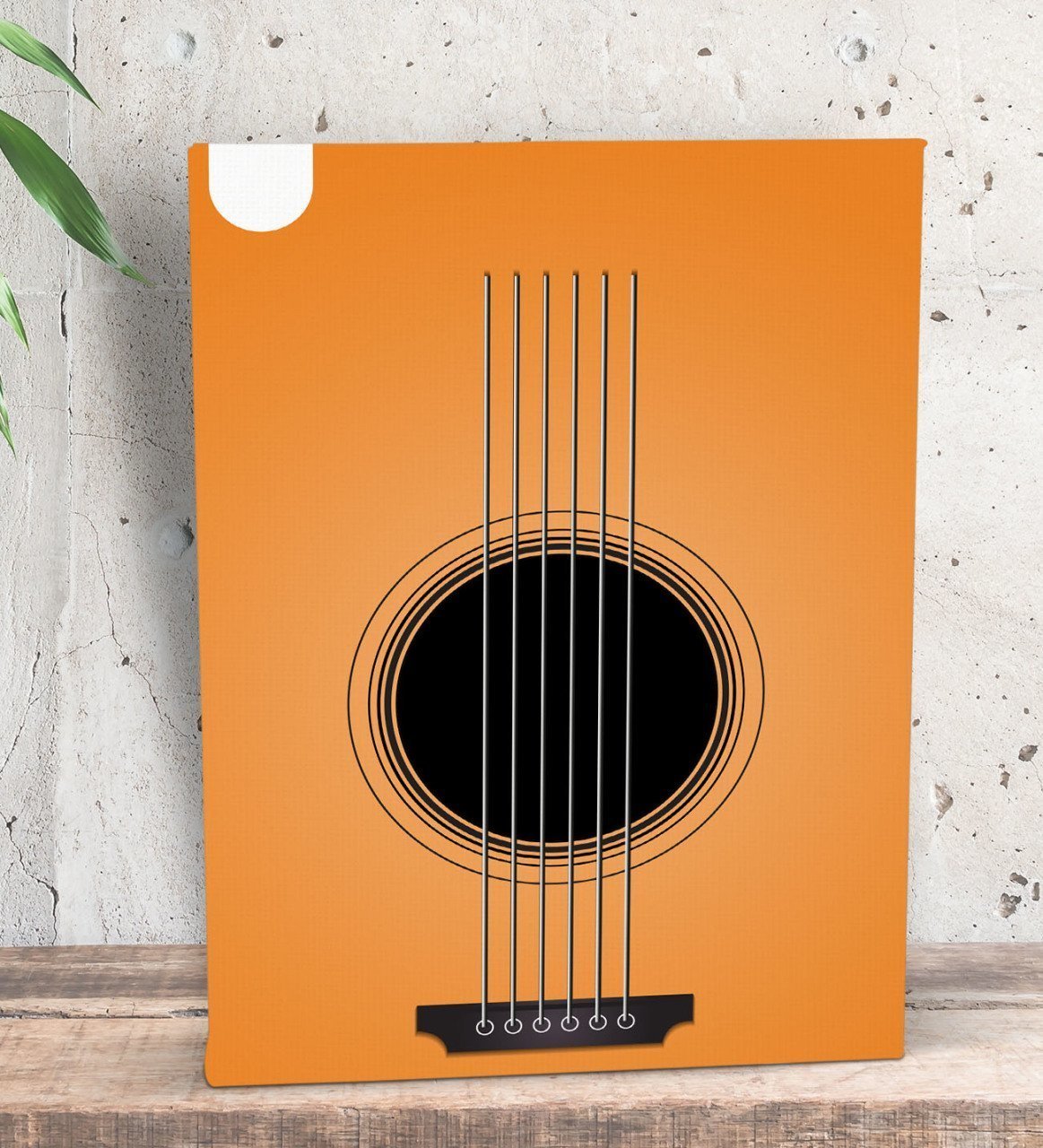 BK Gift Gitar Tasarımlı Dekoratif Mini Kanvas Tablo 15x20cm-3