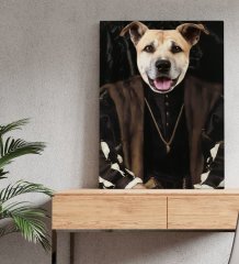Evcil Dostlara Özel Portre Kanvas Tablo 50x70cm-12