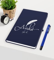 Kişiye Özel Avukat Temalı Lacivert Defter Kalem Seti - 6
