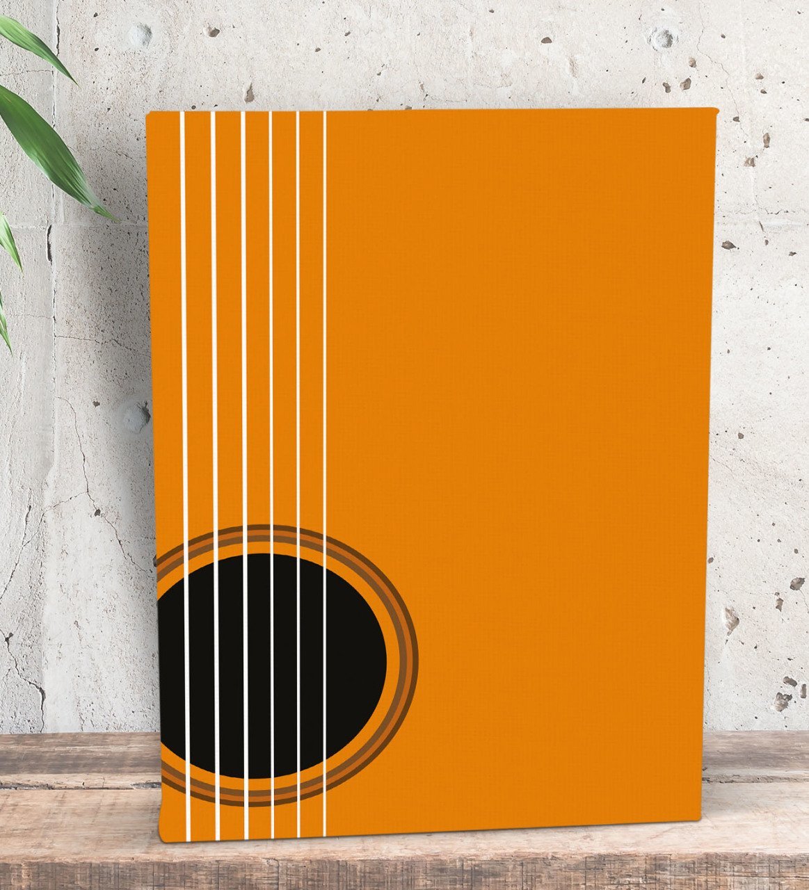 BK Gift Gitar Tasarımlı Dekoratif Mini Kanvas Tablo 15x20cm-2