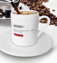 Kişiye Özel Anne Türk Kahvesi Fincanı - 2