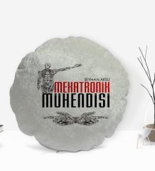 Kişiye Özel İsimli Mekatronik Mühendisi Tasarımlı Dekoratif Kırlent Yastık-1