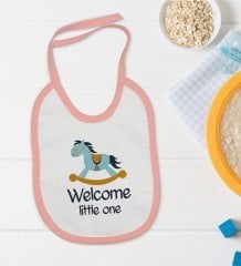 BK Kids Welcome Little One Pembe Bebek Mama Önlüğü