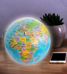 Kişiye Özel Öğretmen Işıklı Dönen Dünya Haritası Küresi