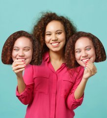 BK Gift Kişiye Özel Fotoğraflı Eğlenceli Parti Yüz Maskesi - 10 adet