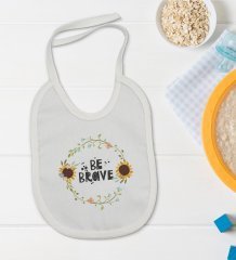 BK Kids Bee Brave Tasarımlı Bebek Body Zıbın ve Mama Önlüğü Hediye Seti - Model 2