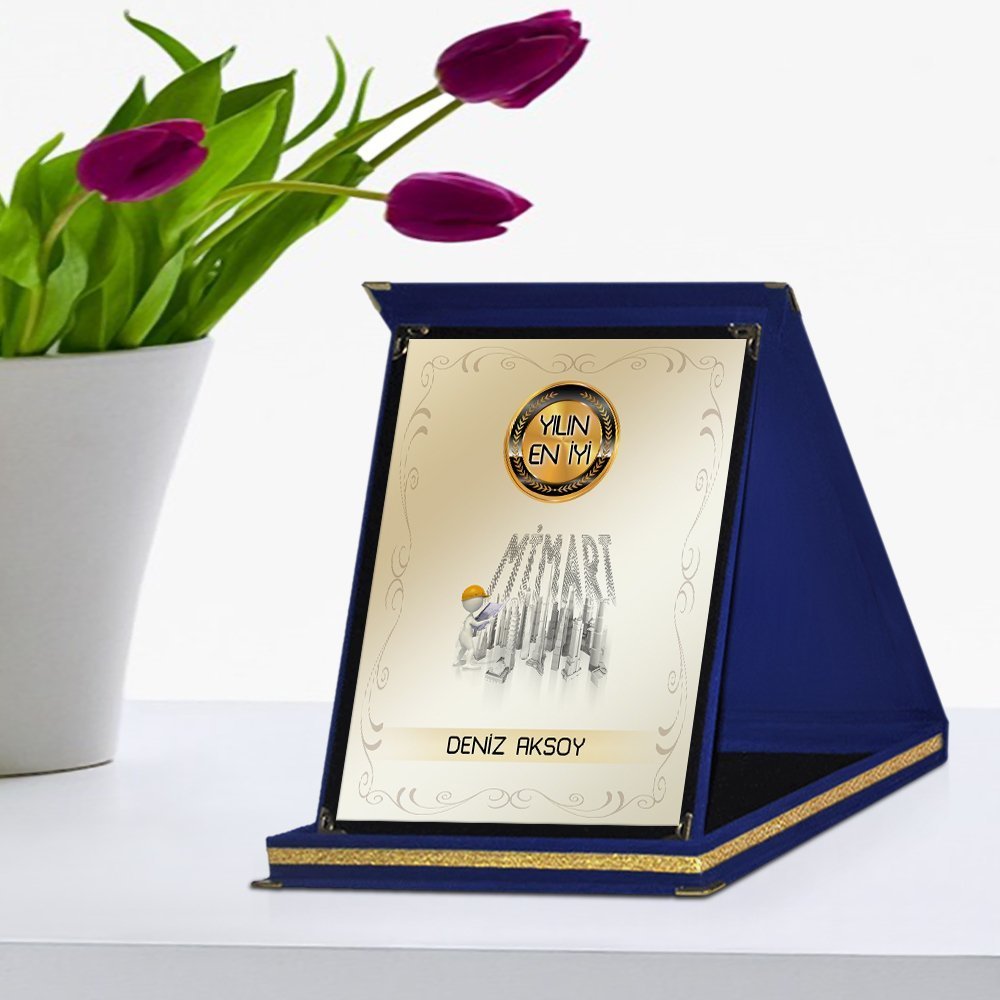 Kişiye Özel Yılın En İyi Mimarı Lacivert Plaket Ödülü - 1