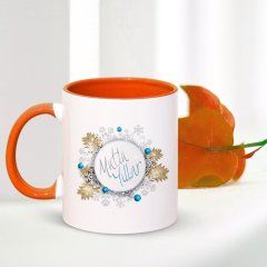 Kişiye Özel Renkli Kupa Bardak (Yılbaşı Temalı - 16)
