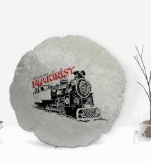 Kişiye Özel İsimli Makinist Tasarımlı Dekoratif Kırlent Yastık-1