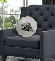 Kişiye Özel İsimli Makinist Tasarımlı Dekoratif Kırlent Yastık-1
