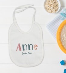 BK Kids Kişiye Özel Anne Tasarımlı Bebek Mama Önlüğü - Model 1
