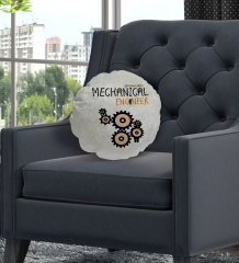 Kişiye Özel İsimli Makine Mühendisi Tasarımlı Dekoratif Kırlent Yastık-2