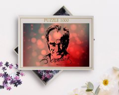 BK Home Atatürk Silüet Tasarımlı 1000 Parça Profesyonel Puzzle-1