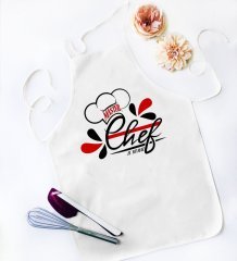 Kişiye Özel Master Chef Beyaz Mutfak Önlüğü - 4